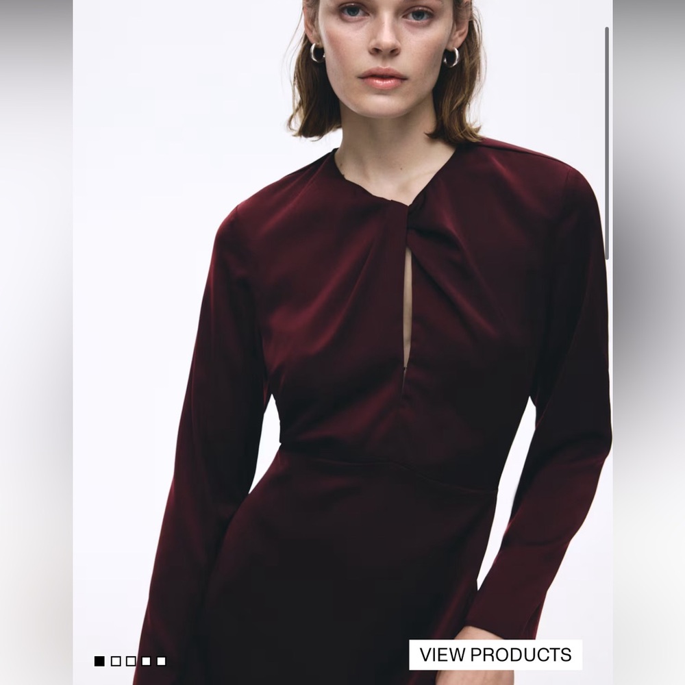 H&M TWIST-DETAIL DRESS  Small - Picture 2 of 9